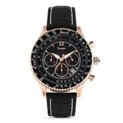 Stauer Flyboy 1916 Midnight Men's Watch