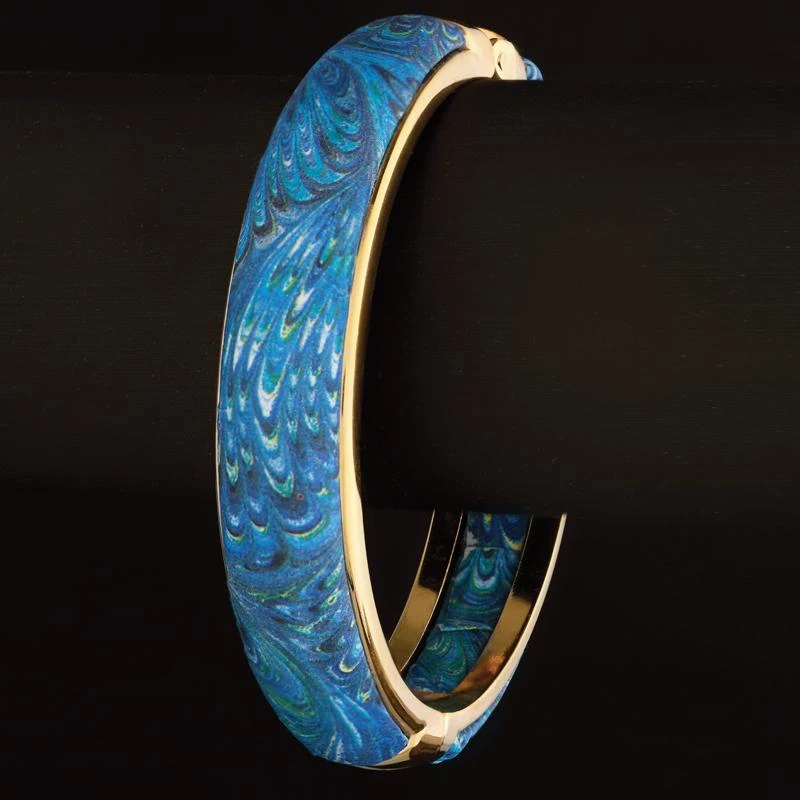 Florentina Marble Blue Bangle