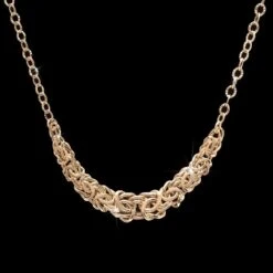 Lustro Necklace In 18K Italian Gold-finished Sterling Silver