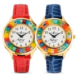 Venezia Murano Watch Set (Pink & Blue)