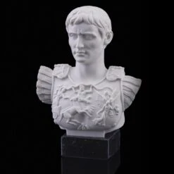 Caesar Augustus Bust Statue (6"H)