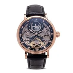 Men's Automatic Noire Skeleton Watch