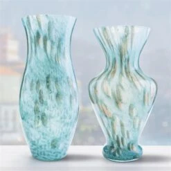 Murano Ulisse And Claudia Vase Set