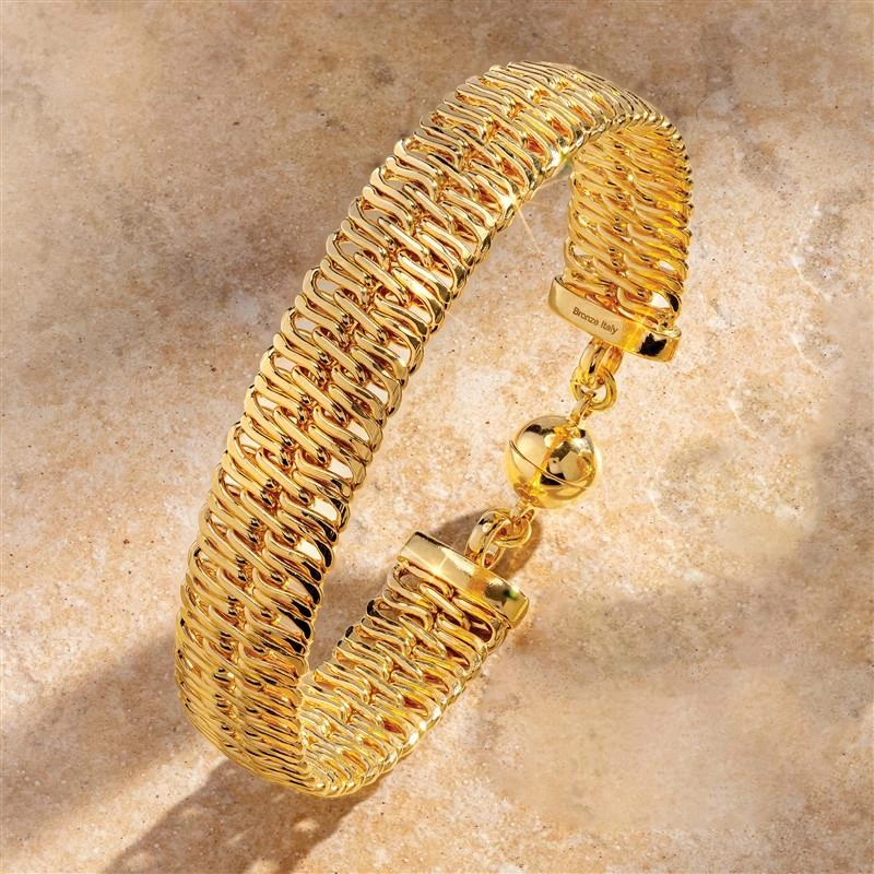 Italian Basket Bracelet & Ring - Image 2