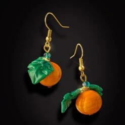 Harvest Garden Murano Glass Earrings
