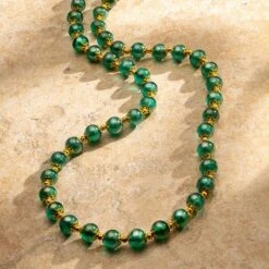 Garden Green Murano Necklace
