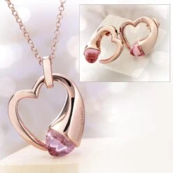 Boccadamo Italian Love Necklace & Earrings Set