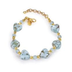 Murano Heart Bracelet
