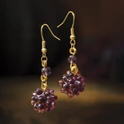 Sangiovese Murano Earrings