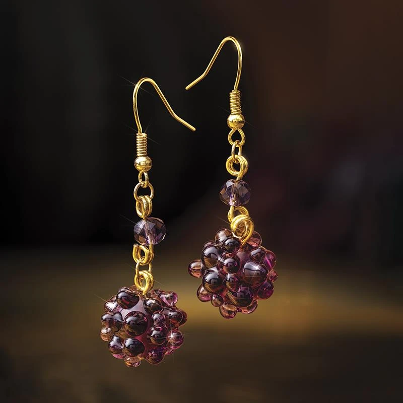Sangiovese Murano Earrings