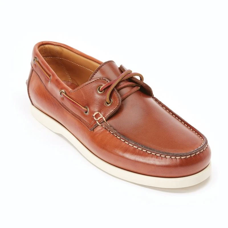 Italian-Made Portofino Deck Shoes (Brown) - Image 2