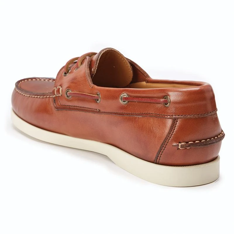 Italian-Made Portofino Deck Shoes (Brown) - Image 3