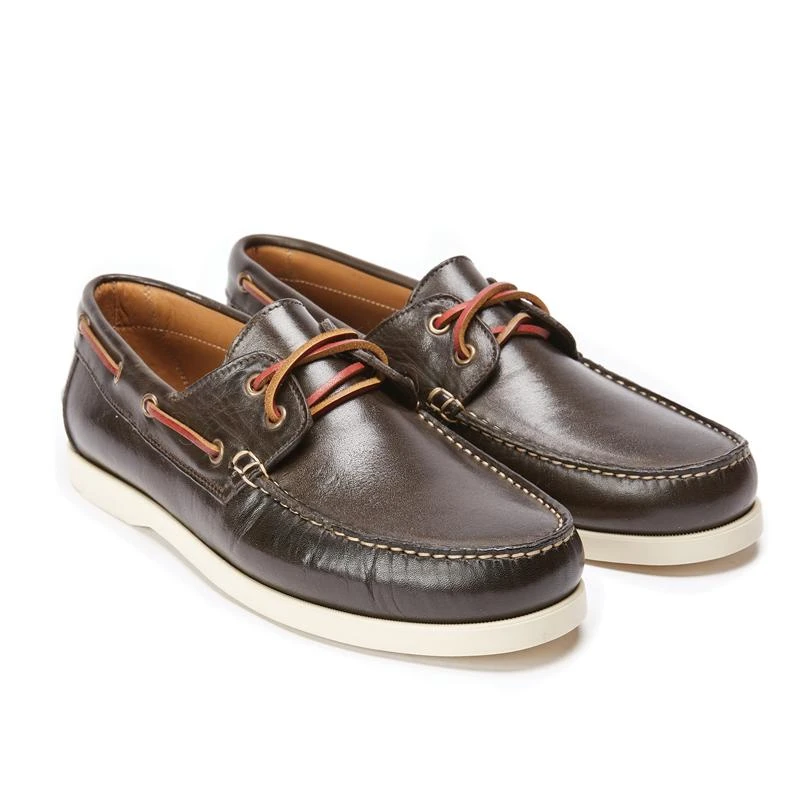 Italian-Made Portofino Deck Shoes (Dark Brown) - Image 5