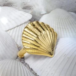 Golden Shell Ring